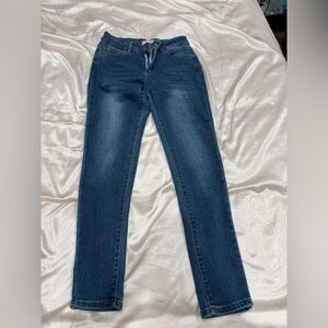 BAMBOO Skinny Jeans in Dark Blue Wash